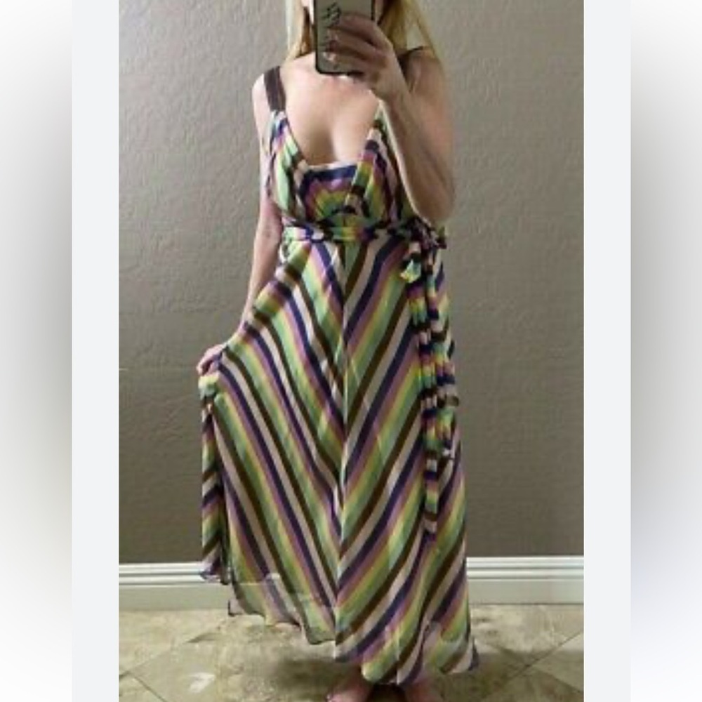 Tibi silk maxi dress SZ 6